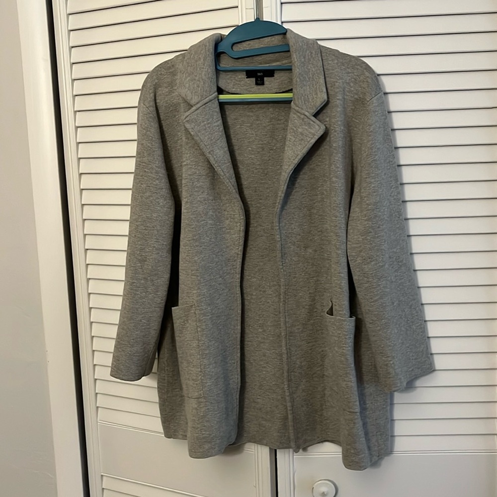 J. Crew 365 SZ L cardigan sweater jacket Cotton/poly/ merino wool blend.